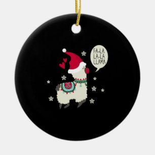 julklapp Fa la la Lama-presenten Julgransprydnad Keramik