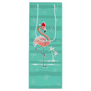 julklapp Flamingo Rand vin-presentsäck
