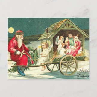 julklapp för jultomtskensscen helg vykort
