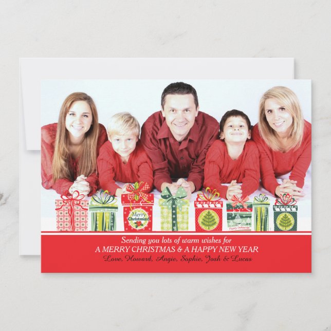 Julklapp-fotokort Julkort (Framsida)