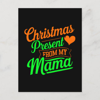 Julklapp från min Mamma Digital Art Vykort