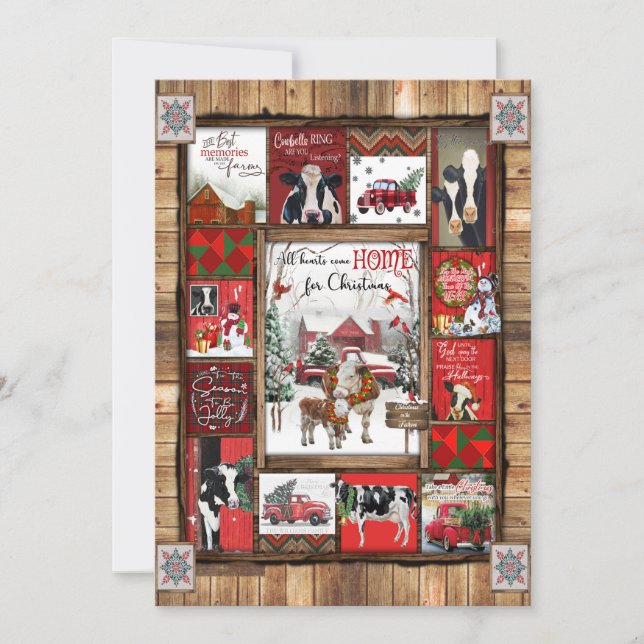 Julklapp | Hela hjärtat kommer hem till jul Julkort (Framsida)