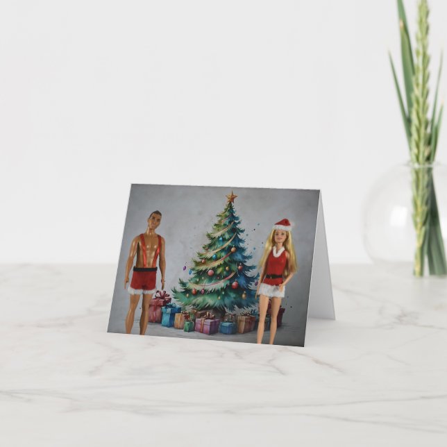 Julklapp. Julkort Kort (Framsida)