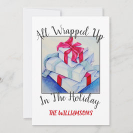 Julklapp med foto julkort