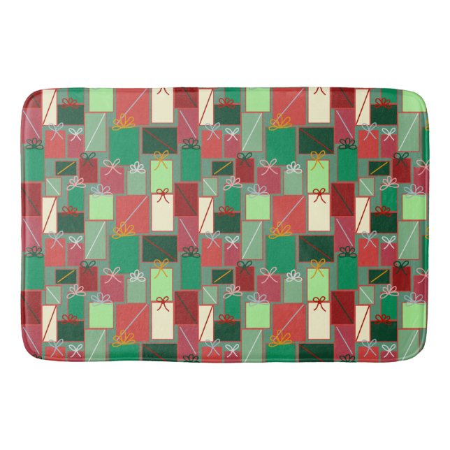 Julklapp med Rosett band och Bows Badrumsmatta (Framsidan)