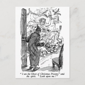 Julklapp (med text) helg vykort