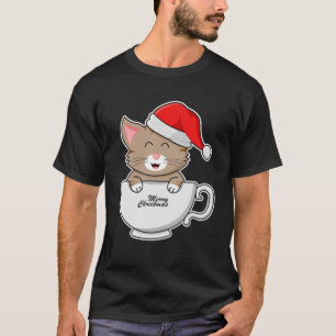 julklapp med tomten i Kopp Merry Kristus T Shirt