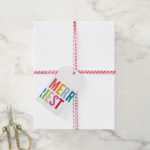 JULKLAPP modern minimal färgglad gladast Presentetikett