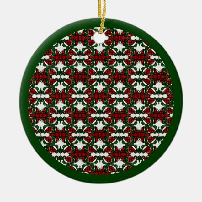 Julklapp Mönster Julgransprydnad Keramik (Framsidan)