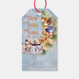 Julklapp och Lökar Warm Helgdag Önskemål Presentetikett