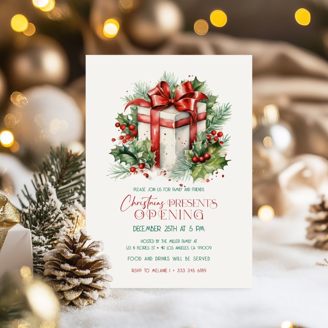 Julklapp öppet Party Inbjudningar (Skapare uppladdad)