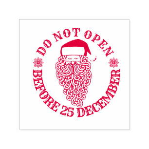 julklapp Öppnar inte förrän julafton dag Självfärgande Stämpel