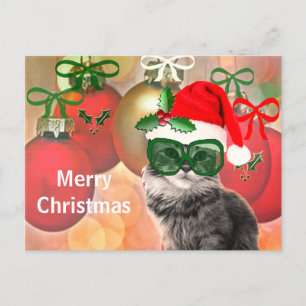 julklapp på en julklapp i boll helg vykort