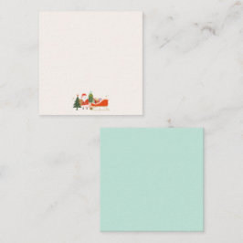 Julklapp på Santa's Sleigh Anteckningskort