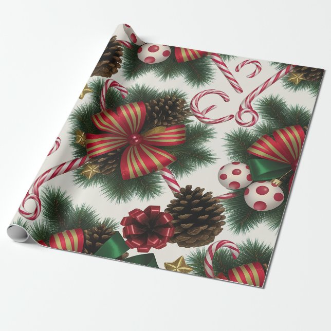 Julklapp Papper Presentpapper (Utrullad)