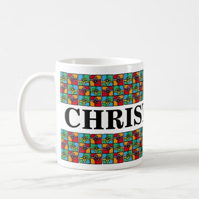 Julklapp Personlig Namn Helgdag Kaffemugg (Vänster)