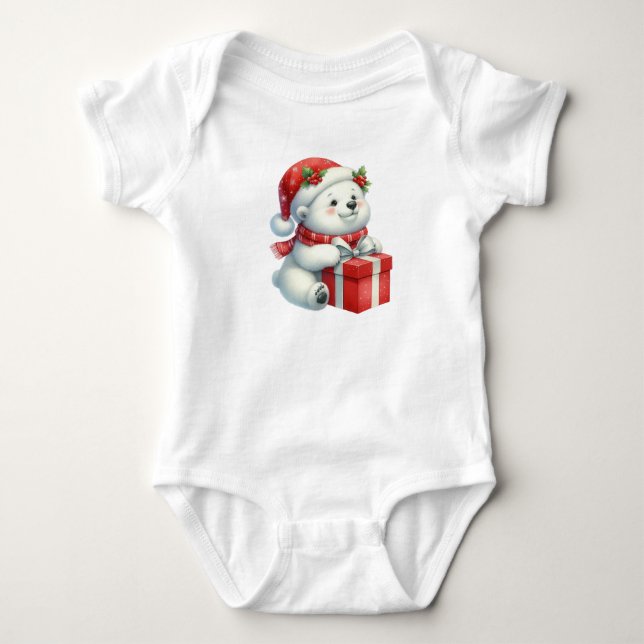 Julklapp polar björn t shirt (Framsida)