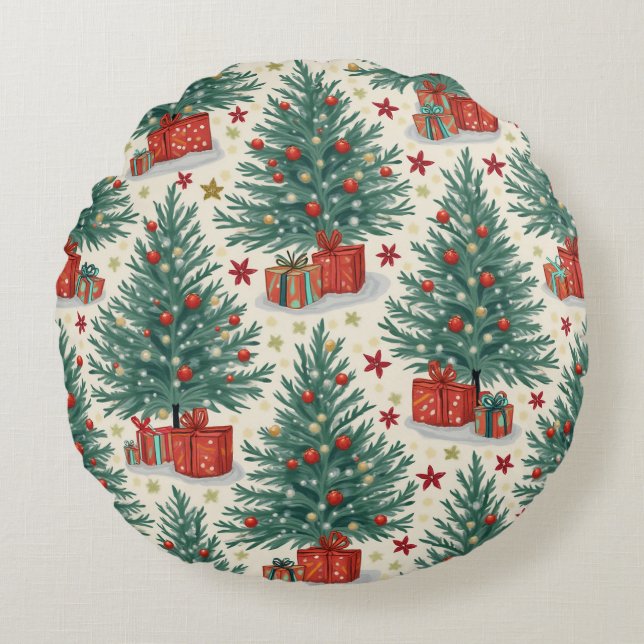 julklapp rund kudde (Framsidan)