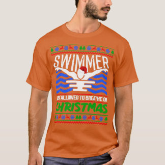 Julklapp Swimming-julsimmer Sport T Shirt