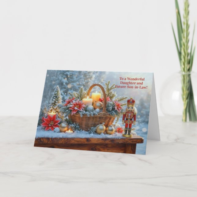 Julklapp till dotter och framtida svärson  kort (Framsida)