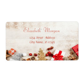 Julklapp, Träd, Wood Struktur Fraktsedel