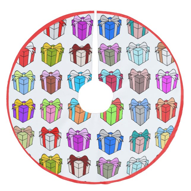 Julklapp under Julgran Julgransmatta Borstad Polyester (Framsidan)