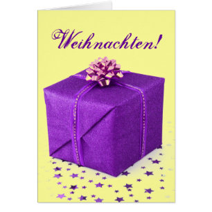 Julklapp Weihnachten Lila V Hälsningskort