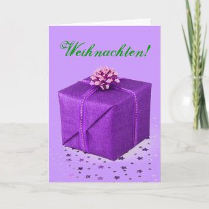 Julklapp Weihnachten Lila V Helgkort
