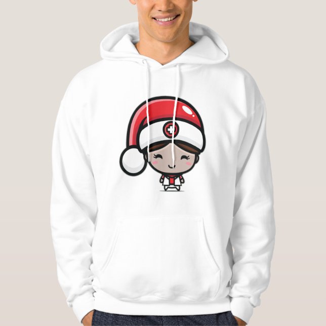 julklappar för sjuksköterskor hoodie (Framsida)