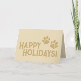 Julklappar Paw Vintage Guld Kort
