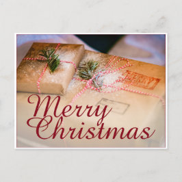 Julklappar som julmotiv helg vykort