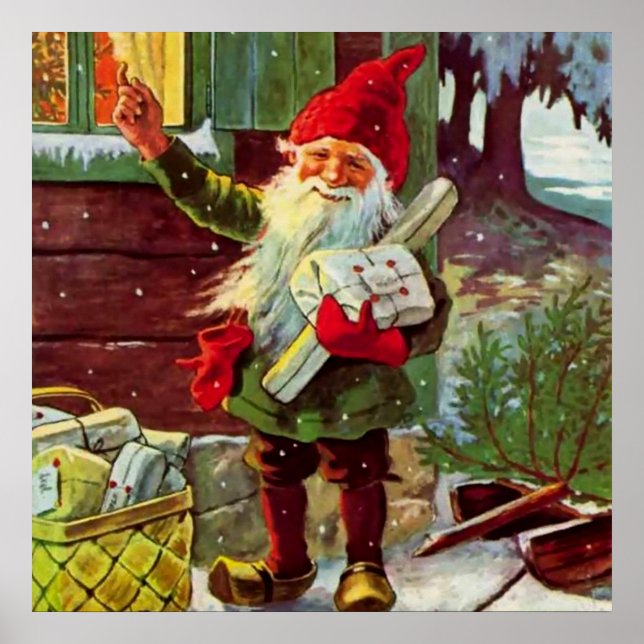 “Julklapparna har kommit” av Jenny Nystrom Poster (Framsidan)