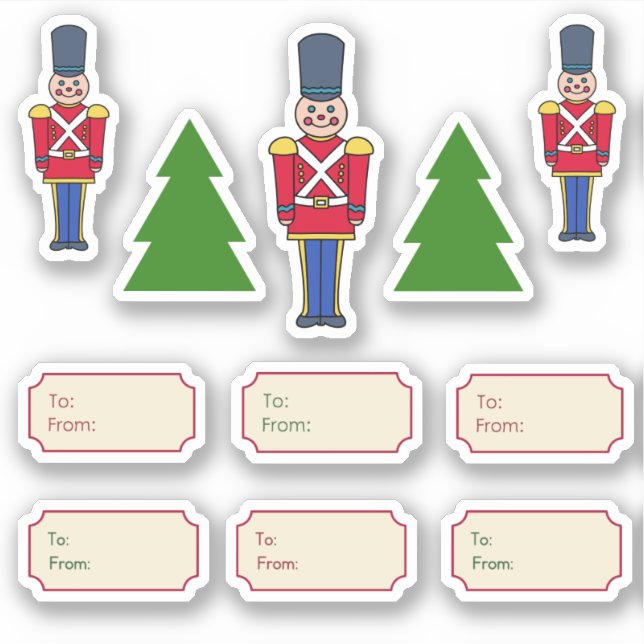 Julklappsdekaler Klistermärken (Framsida)