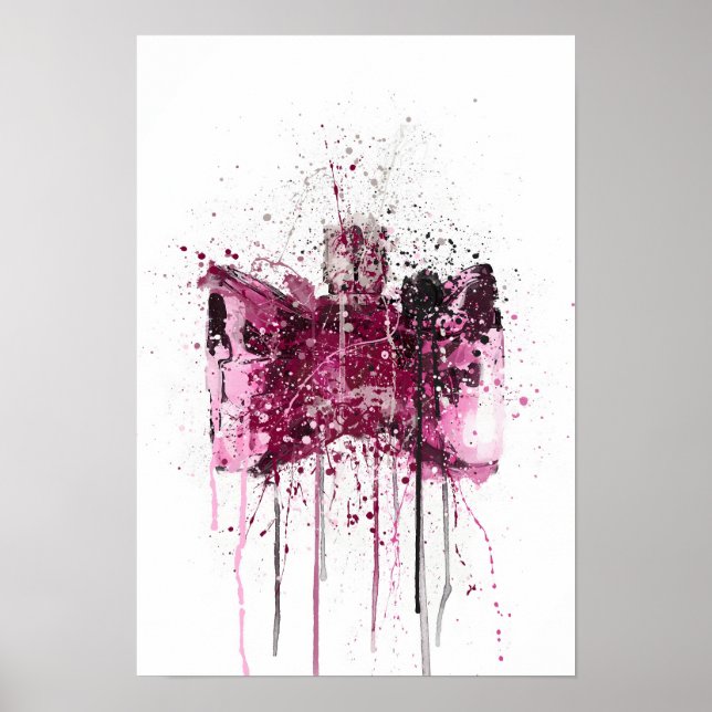 Julklappsdoftflaska 'Bow' Poster (Framsidan)
