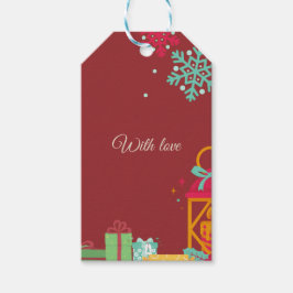 Julklappsetikett – Festlig Holiday Design Presentetikett