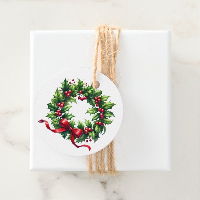 Julklappsetikett Gåvor Etiketter (På plats)