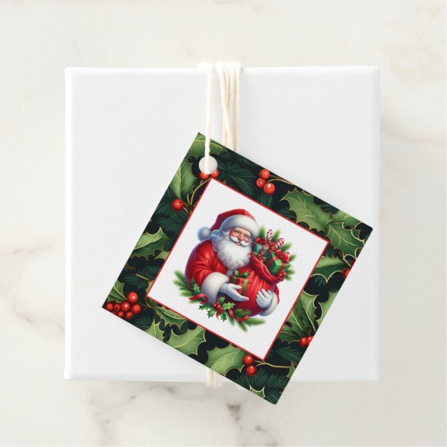 Julklappsetikett Gåvor Etiketter (På plats)