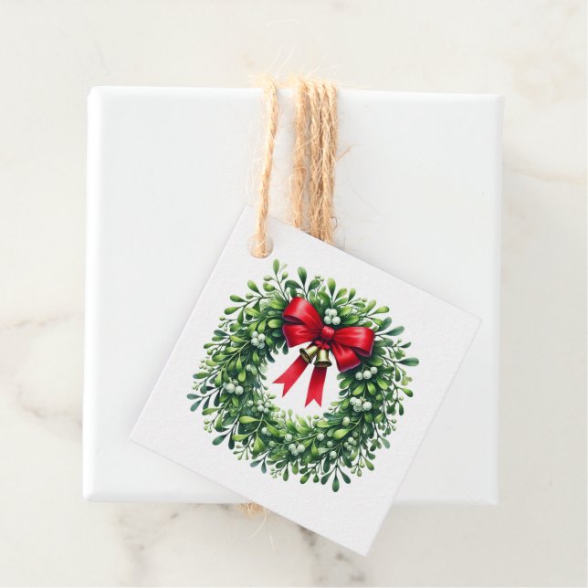 Julklappsetikett Gåvor Etiketter (På plats)
