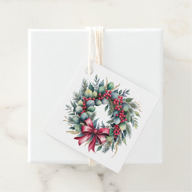 Julklappsetikett Gåvor Etiketter (På plats)