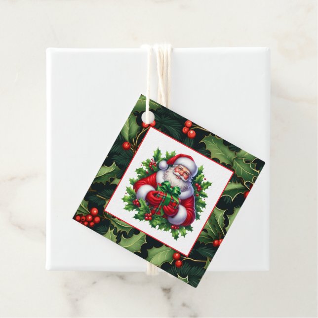 Julklappsetikett Gåvor Etiketter (På plats)