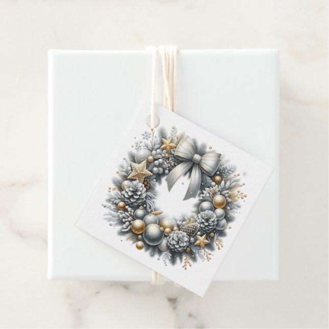 Julklappsetikett Gåvor Etiketter (På plats)
