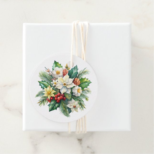 Julklappsetikett Gåvor Etiketter (På plats)