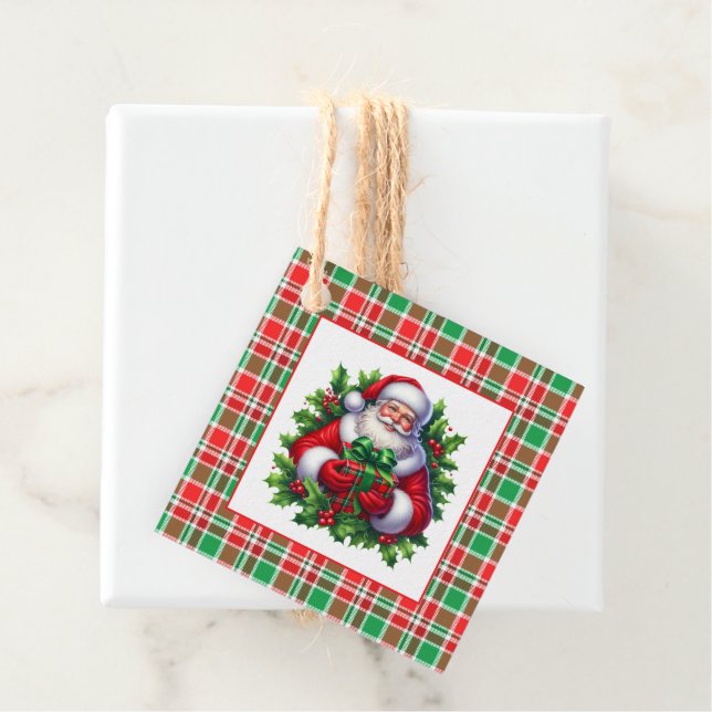 Julklappsetikett Gåvor Etiketter (På plats)