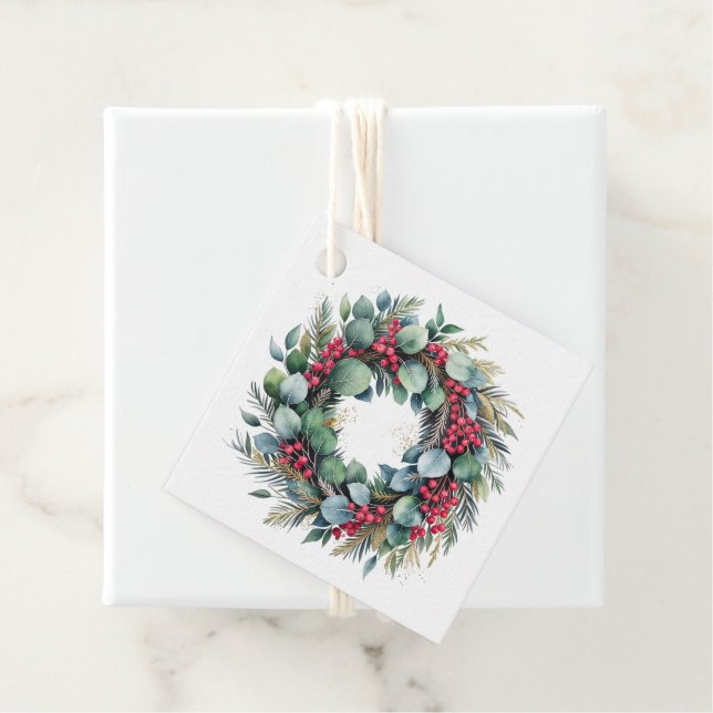 Julklappsetikett Gåvor Etiketter (På plats)