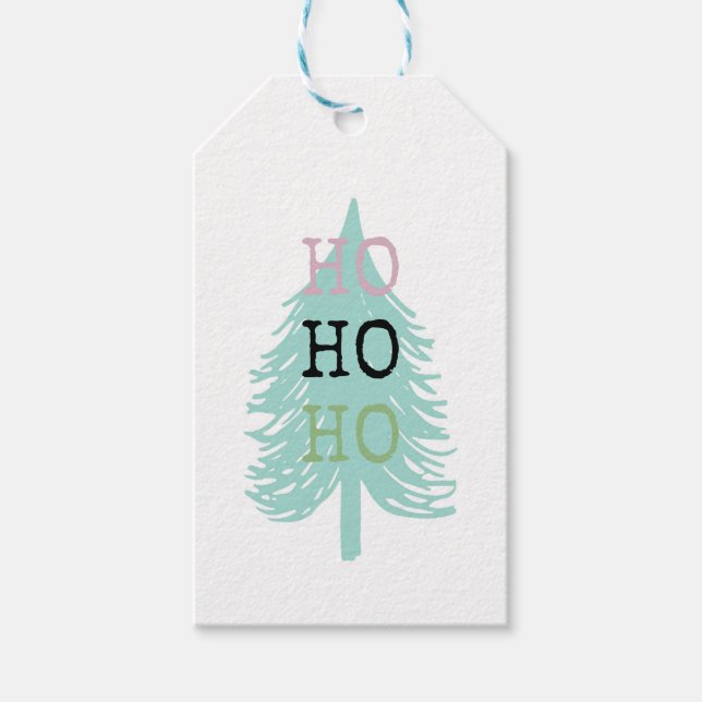 Julklappsetikett. Hönetikett, Modern juldekor Presentetikett (Framsidan)