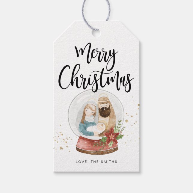 Julklappsetikett Presentetikett (Framsidan)
