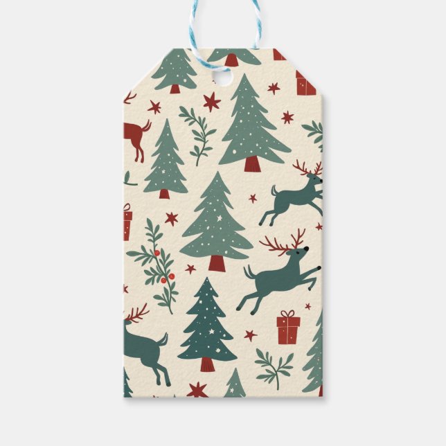 Julklappsetikett Presentetikett (Framsidan)