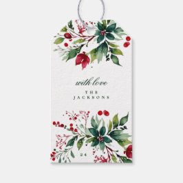 Julklappsetikett Tallkrans Jul Julgran Presentetikett
