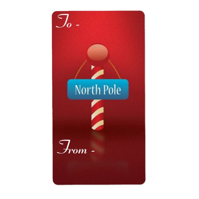 Julklappsetiketter Fraktsedel (Framsidan)