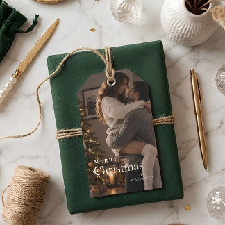 Julklappsetiketter | Moderna Trendiga Högtid Foto Presentetikett